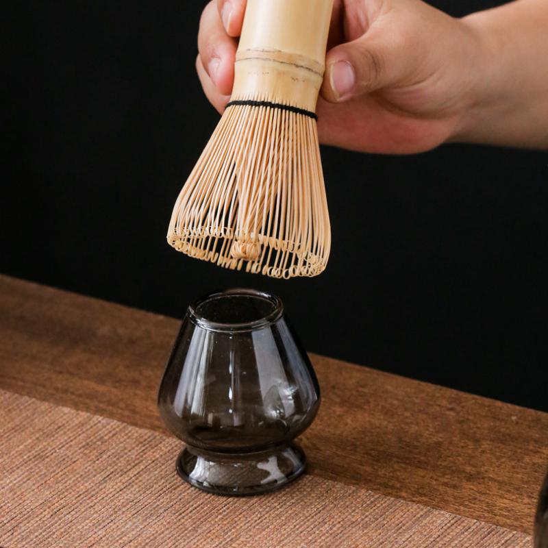 Set of 7 Japanese Glass Matcha Tea Set Momohonri Tea Brush Matcha Bowl Song Dynasty Tea Dispenser