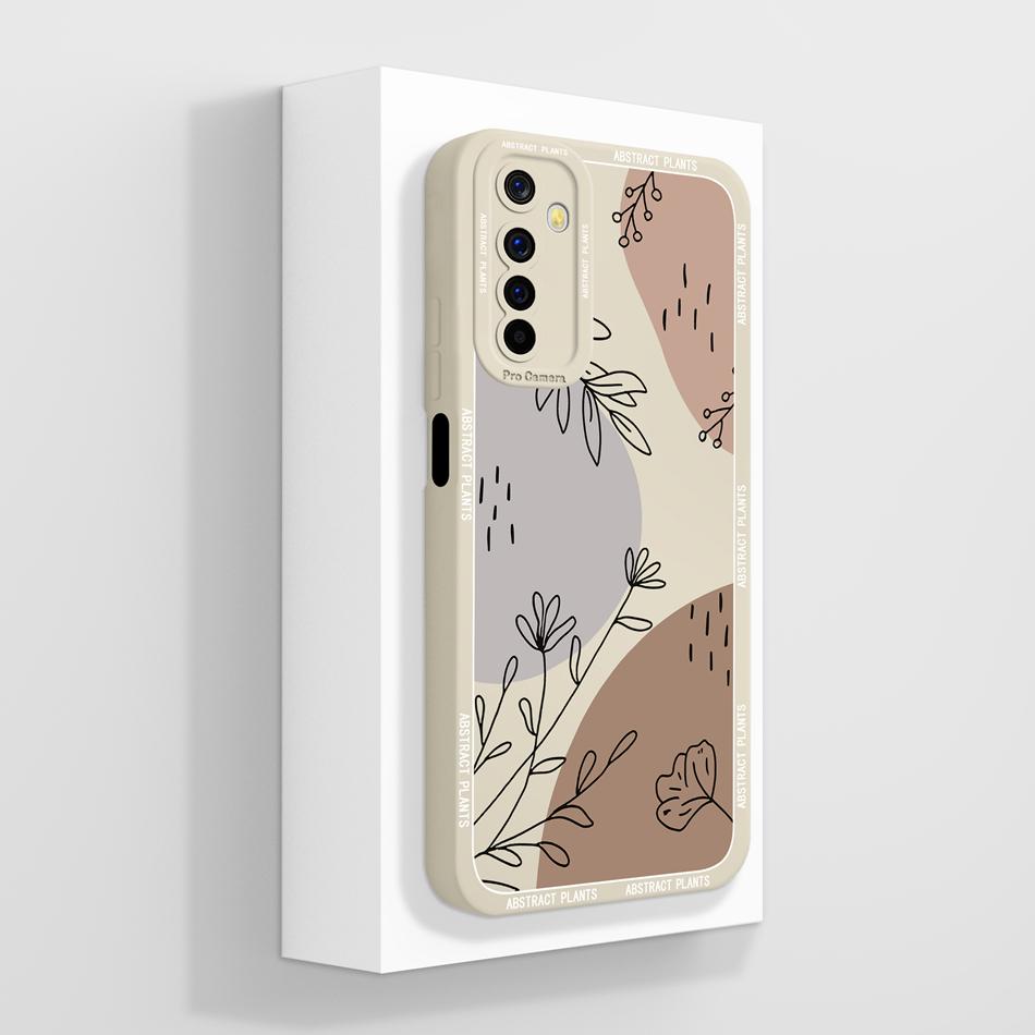 

Oil Painting Case For Realme 6 Pro 6S 6i Phone Cover For Realme Narzo Funda Camera Protection Soft Liquid Silicone Back Covers Realme 6