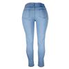 Jean Fourreau Crayon Pantalon Femme Couleur Unie Vintage Skinny Longueur Cheville Denim Taille Moyenne Délavé 2025 Streetwear Coupe Slim Jean