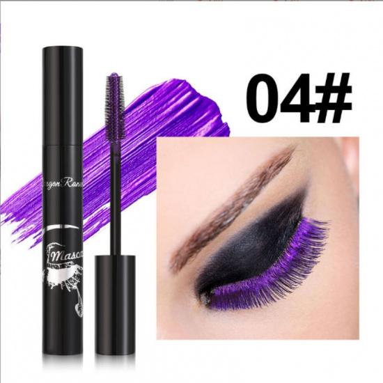 Mascara Colorată Waterproof de Lungă Durată pentru Gene, Mascara Ușor de Îndepărtat, Machiaj de Frumusețe