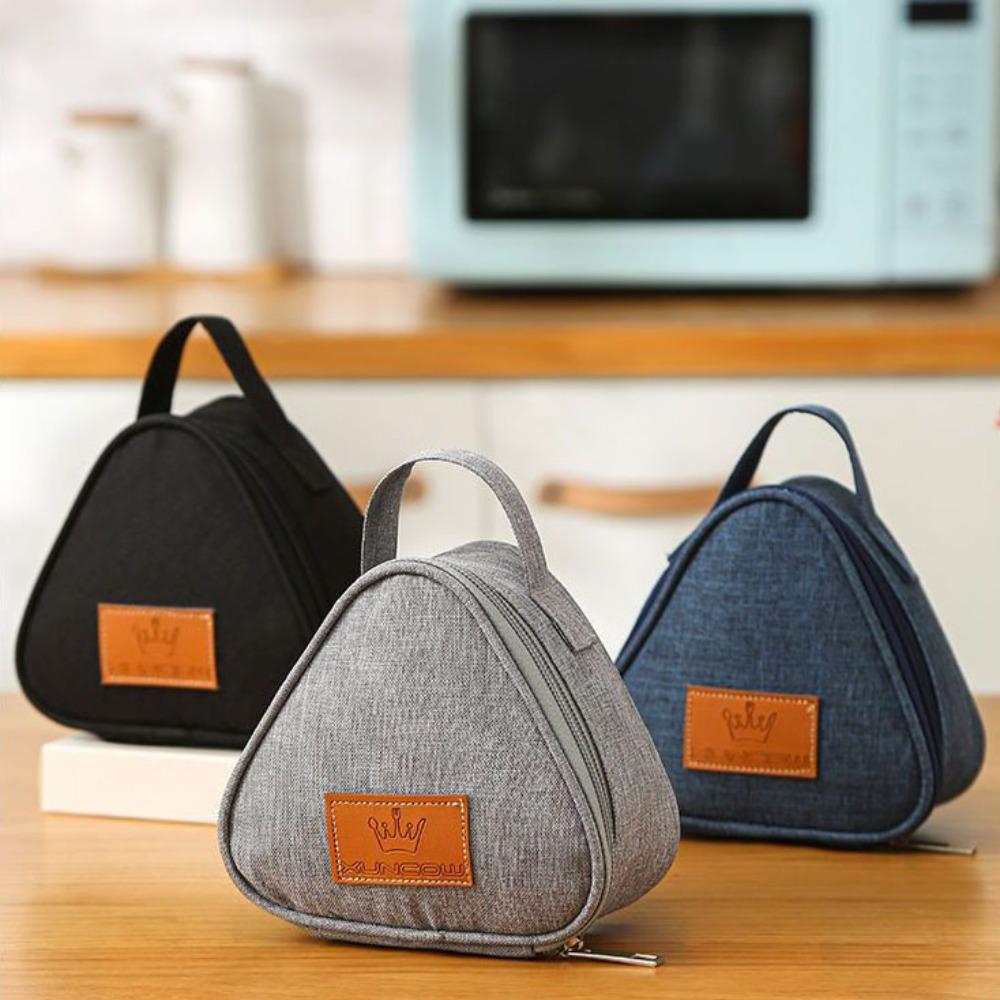 High Quality Portable Triangular Insulation Bag Aluminum Foil Mini Student Rice Ball Bag Durable Lunch Carry Bags