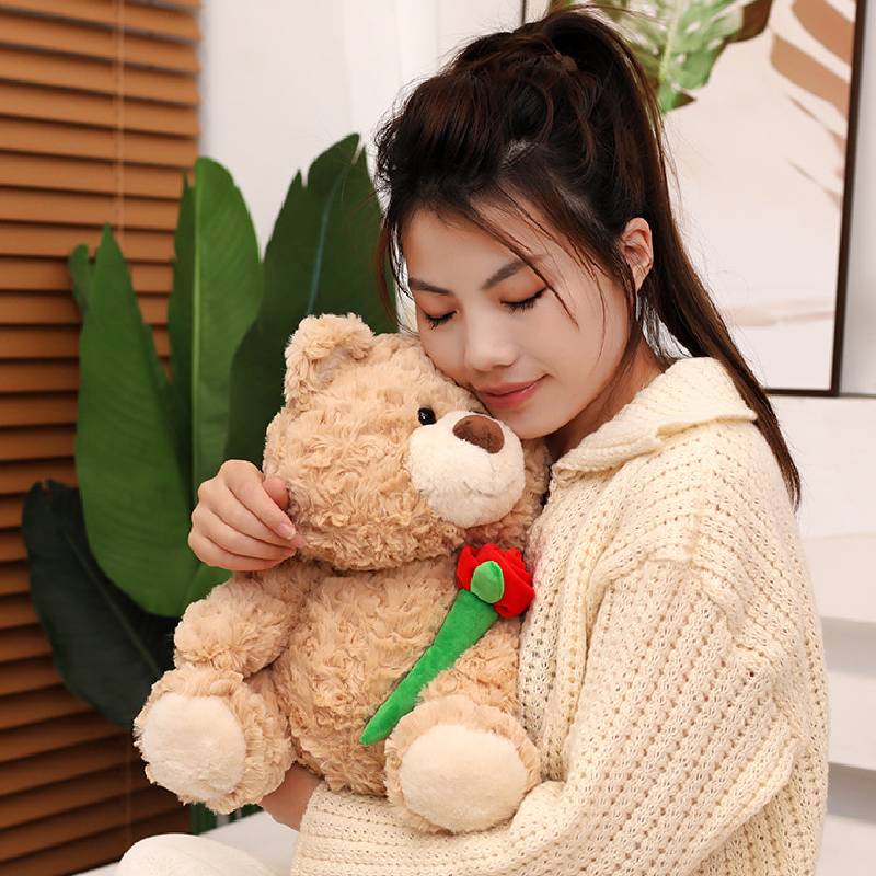 Theme Bear Teddy Plush Toy Doll Pillow Soft And Comfortable Valentines Gift Day