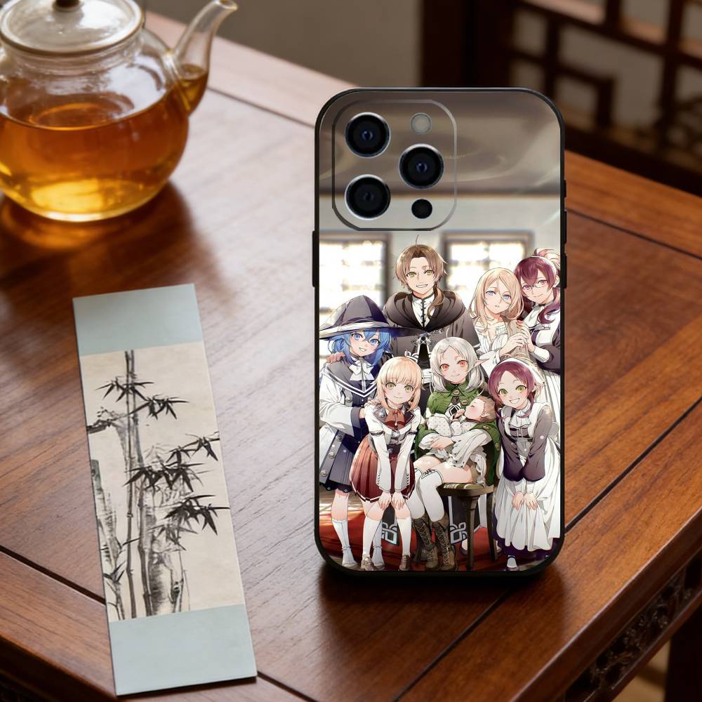 Anime M-Mushoku T-Tensei Phone Case For iPhone 17, 16,15,14,13,12,11 Plus,Pro Max, Others Soft Black Cover