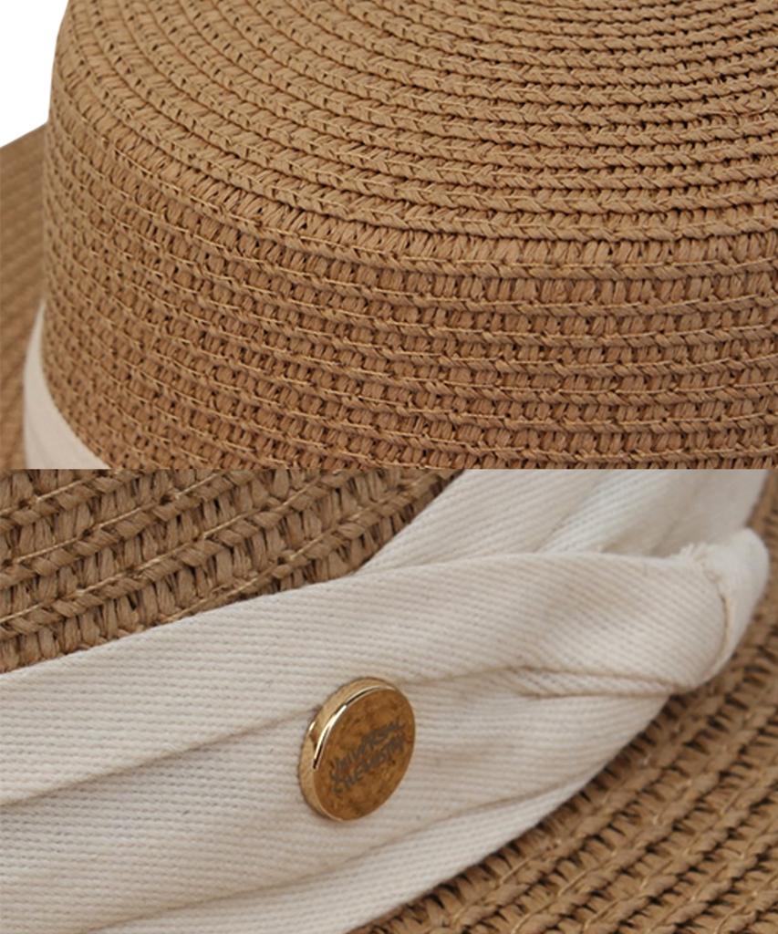 Yunibeosyeolkemiseuteuli Sweet Brown Flat Panama Hat Panama Hat