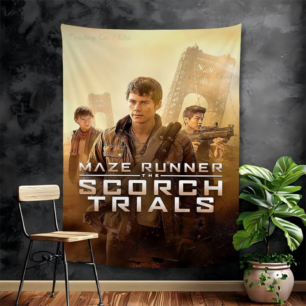 

The Maze Runner Movie Anime Tapestry Indian Buddha Wall Decoration Witchcraft Bohemian Hippie Wall Hanging Sheets 74x94cm(29x37in)