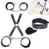 New Erotic Handcuffs and leg cuffs cross buckle set Bondage Handcuffs Bondage Restraints SM Toys Hand Cuffs for Adults Games