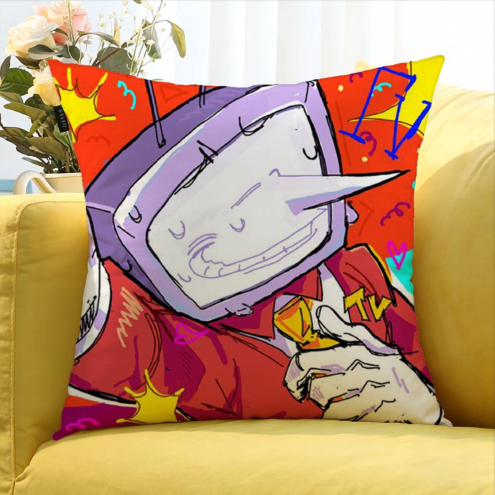 Cartoon-Spiel Deltarune Tenna Kreativ Verschiedene Größen Quadratische Kissenhülle Für Auto Haus Schlafzimmer Dekoration