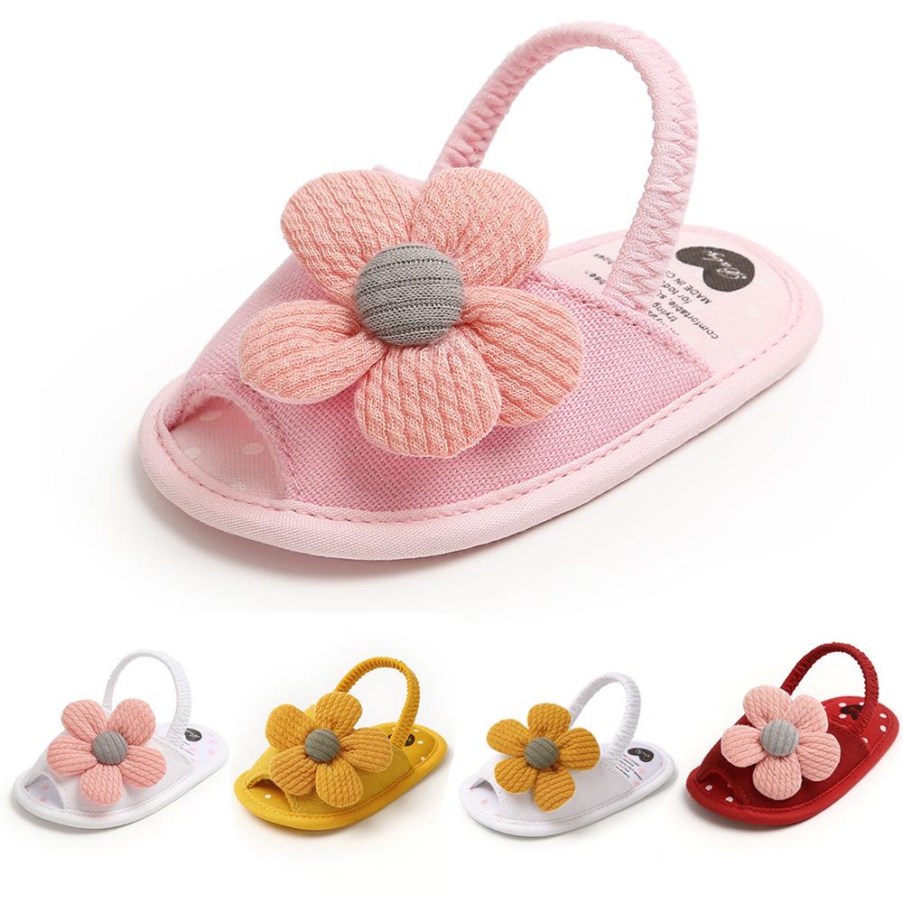 MYGGPP Sunflower Baby Princess Sandals Baby Sandals Female Small Princess Soft Bottom Summer New 0-12 Months