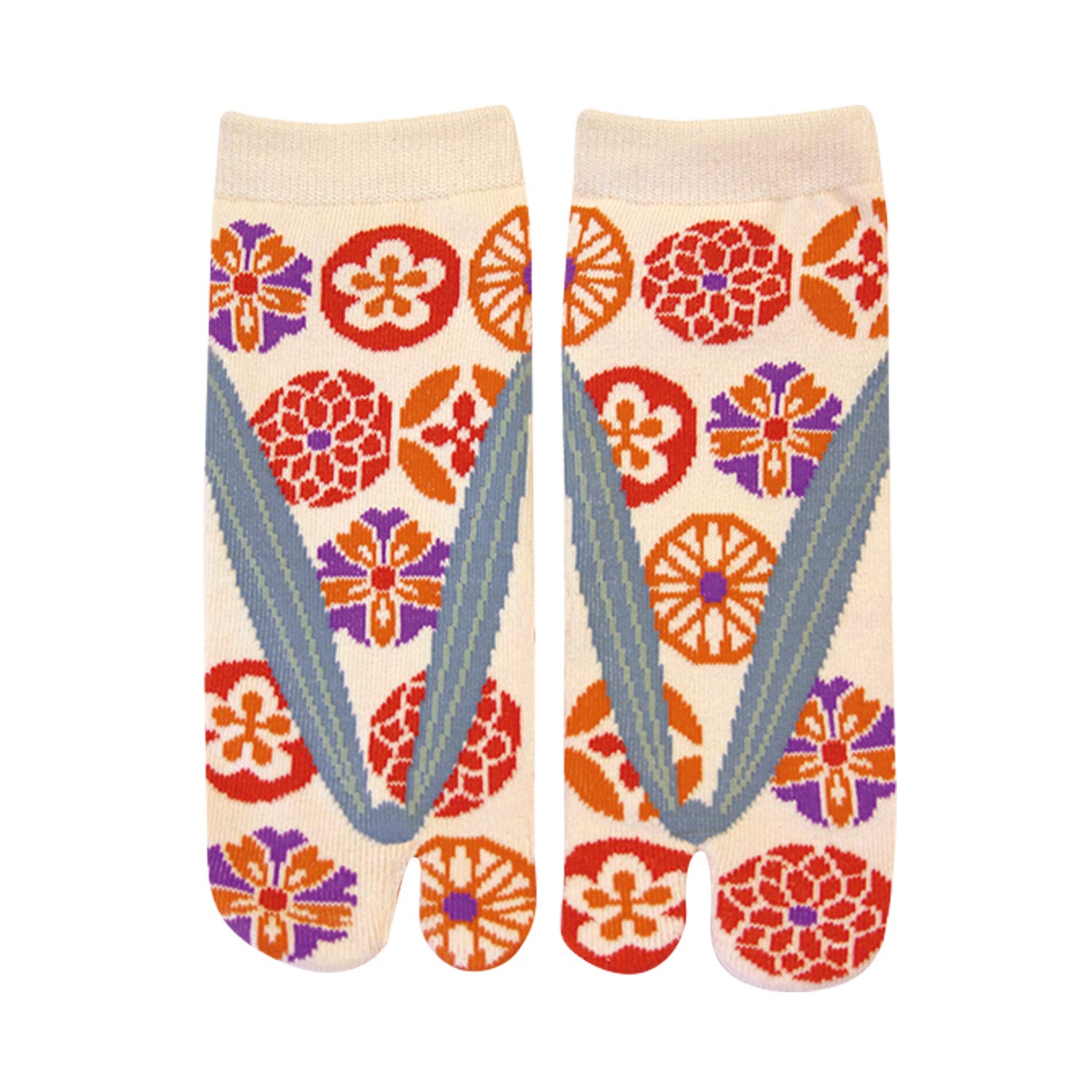 

Носки таби Maeda Senkou Wagyo с цветочным узором женские длиной до щиколотки (102729)