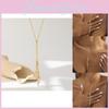 Elegant Gold Geometric Asymmetrical Bead Pendant Necklace For Women Stylish 2023 Design