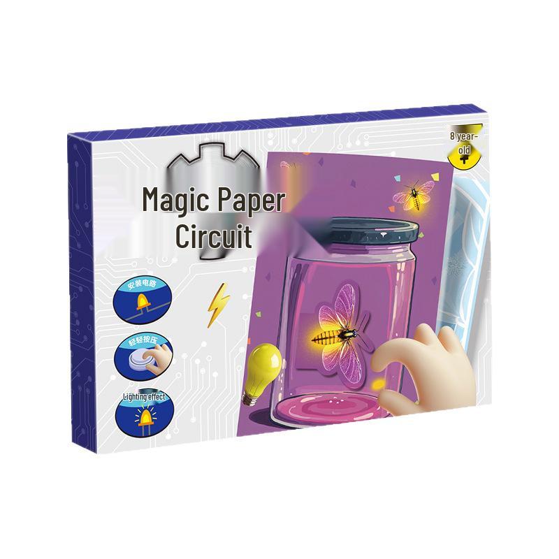 DIY Magic Circuit Greeting Card Kit with 25 LED Bulbs - Educational Glow Craft for Kids