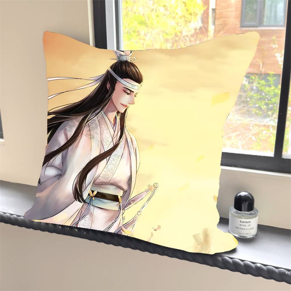 Lan XiChen Mo Dao Zu Shi Anime Pillow Case Square Pillow Bedroom Sofa Leisure Comfort Cushion Car Home Decoration