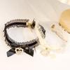 Lace Bow Necklace Female Choker Sexy Neck Collar Accessories Neckband Premium Pearl Heart Necklace