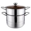 Qianhua Zhike 304 Stainless Steel Double-Layer Multi-Purpose Steamer