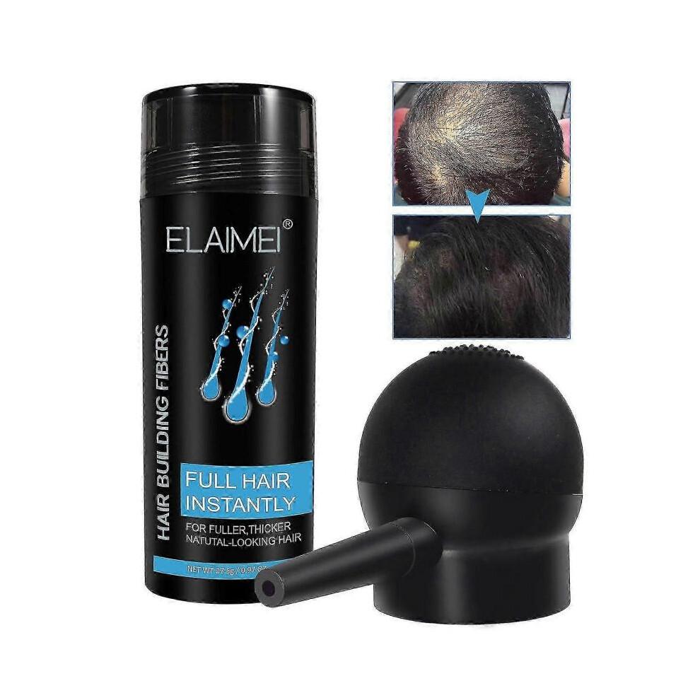 ELAIMEI 27.5g Hair Building Fibers with Spray Applicator Even Fine Spraying Full Hair Instantly for-3630258000117