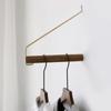 Wall Hanging Coat Rack Solid Wood Hayfork Hangers Bedroom Entrance Clothes Hooks Bamboo Home
