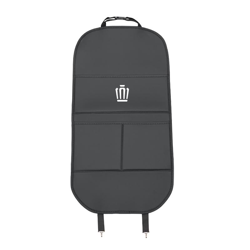 Car Seat Leather Back Protector Storage Bags Cover Accessories For Toyota Hilux Corolla RAV4 Camry Highlander Yaris Cross Prado
