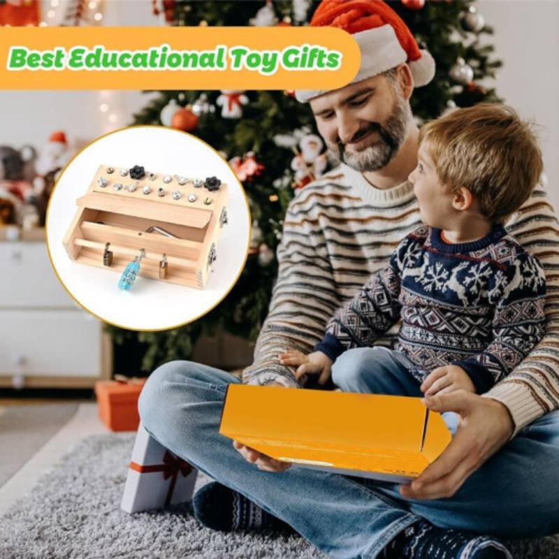 Montessori Schraubenzieherbrett Lernspielzeug Aus Holz Für Kinderentwicklung