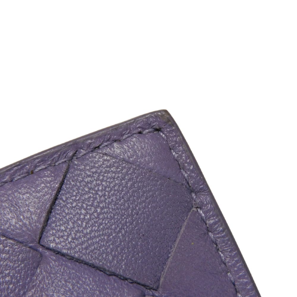 Used 11897 coin key holder 609315 7943 pastel purple RFID IC maxi intrecciato lavender unisex from Japan AUTHENTIC