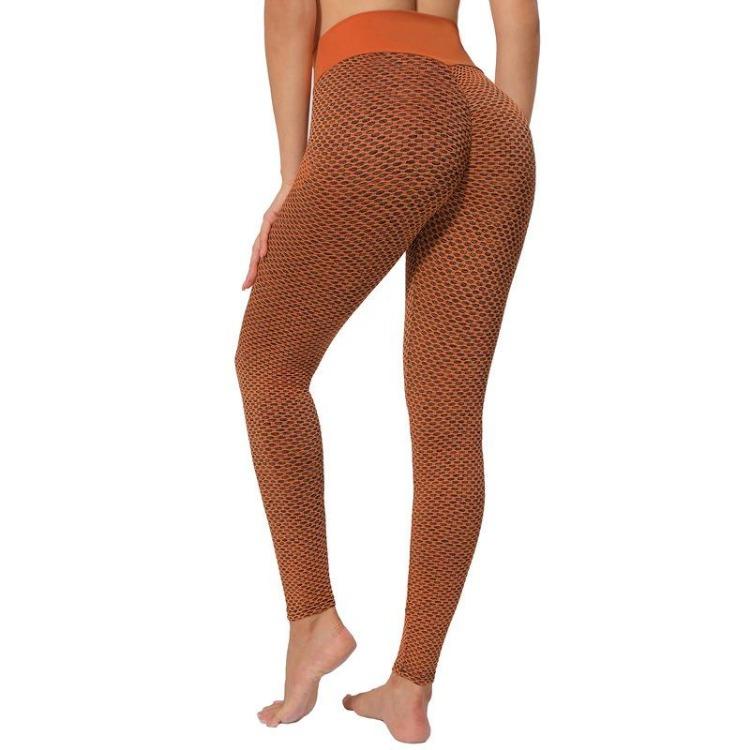 

High Waist Yoga Pants for Women Seamless Fitness Leggings Running Sportswear Size S to XXXL S оранжевый