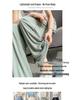 2026 Women's High-Waisted Ice Silk Wide-Leg Pants - Slimming, Cool, Loose, Floor-Length, Casual