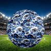Cosmic Bot Crew Print Size 5 Soccer Ball, PU Wear Resistant Football for Match Training and Daily Practice, Birthday Gift for Soccer Fans