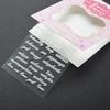 1PC Black White Handwritten Word Pattern 3D Acrylic Nail Art Tips Stickers DIY Decal Wraps Manicure
