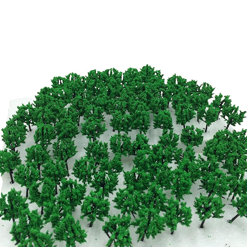 

forest You can choose size [DauStage] N gauge diorama material railway architecture model for tree landscape green 100 pieces (02, green 3.5cm 100