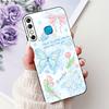 For Infinix Hot 8 Phone Case Hot 8 Lite Hot8 X650 X650C X650B X650D Elegant Floral Cat Pattern Black Silicone Soft TPU Cases