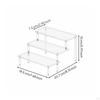 Clear Stepped Shelf Transparent Step Display Rack High SeeThrough Quality Acrylic Stand for