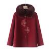 Middle-aged and Elderly Women's Winter Clothes Imitation Mink Velvet Coat 70-year-old Mother Adds Velvet Thickened Fashionable Old Lady Coat