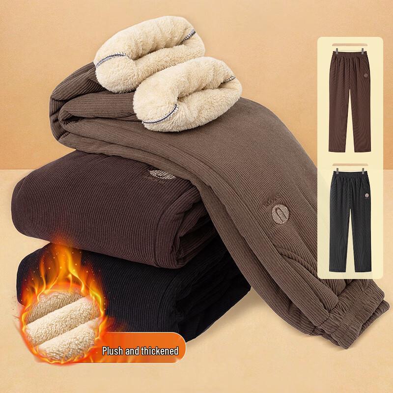 Hodo Women's 2025 Autumn/Winter Thickened Corduroy Pants