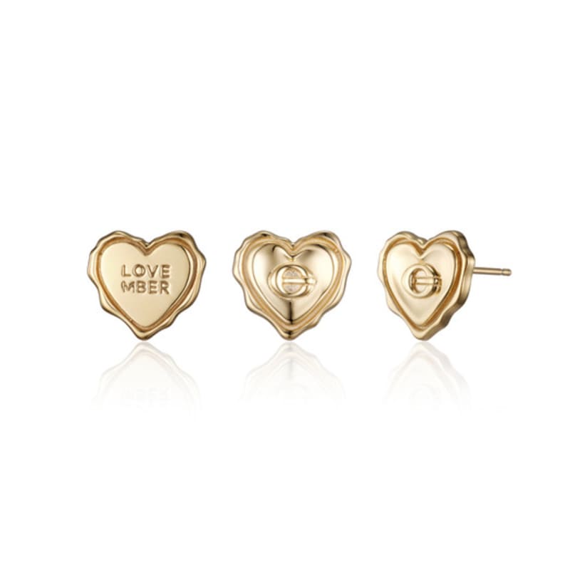 LOVEMBER [silver 925] Melting Heart Studs