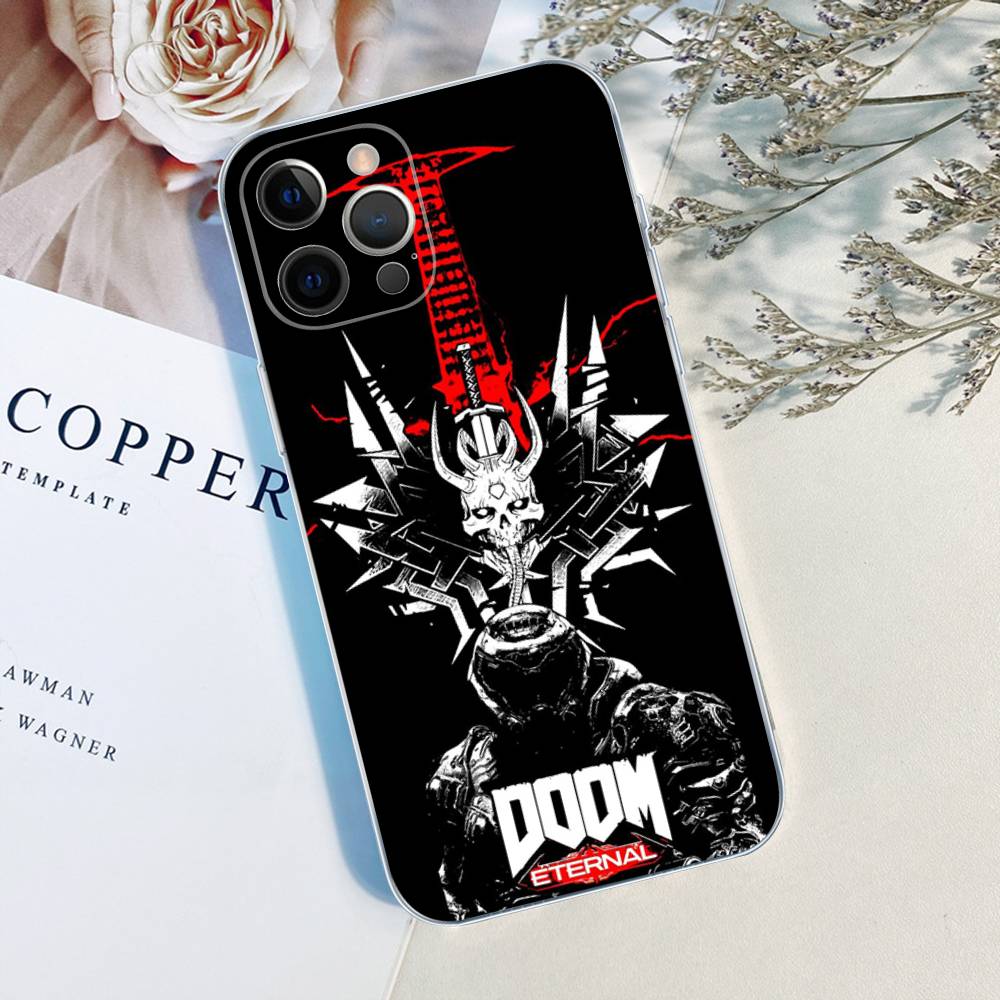 Klasyczna gra D-DOOM-E-EternalS Etui na telefon Dla IPhone 17 16 15 14 13 12 11 Pro Max Plus Miękkie etui Personalizowane DIY