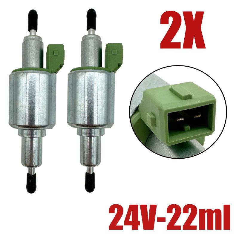 2X 12V 24V 2-5KW Air Diesel Heater Oil Fuel Pump For Webasto Eberspacher Truck Heater Pulse Meter Pump 16ML 22ML 28ML 32ML