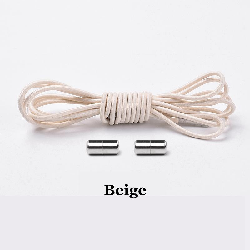 Elastic Laces Sneakers Round Shoelaces Without Ties Rubber No Tie Shoe Laces Shoes Kids Adult Quick Shoe Lace Rubber Bands