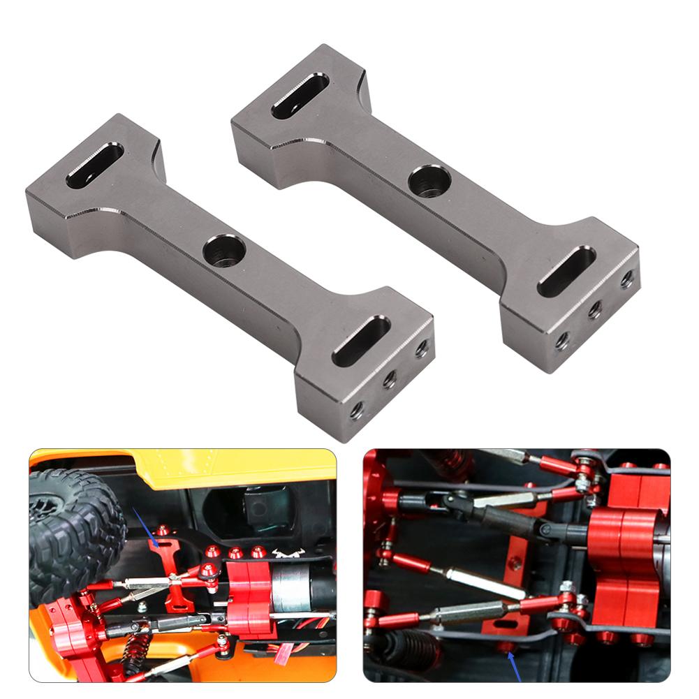 Aluminum Alloy Center Rear Mount Kit Fit for MN D90 MN 99 MN 91 FJ 45 Upgrade Accessories(Titanium MN 011T )