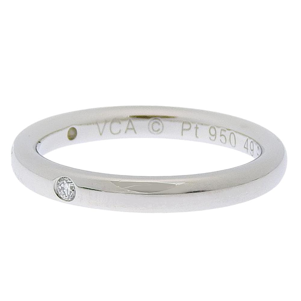 VAN CLEEF & ARPELS Infini Etoile Ring Pt950Platinum/diamond #4.9(US Size) 4.6g Women Used