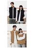 Women's 2024 Heavyweight 380g Stand-up Collar Zipper Vest - Solid Color Sleeveless Casual Sports Hoodie