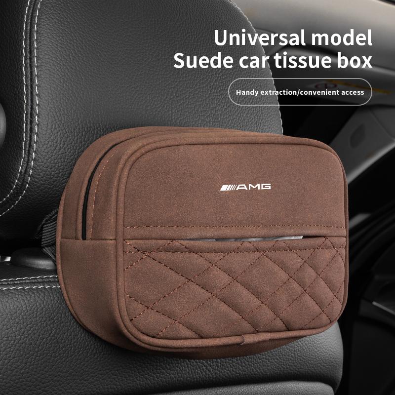 Keychain Car Tissue Bag Seat Back Hanging Paper Towel Box For Mercedes Benz AMG Smart Fortwo 451 450 453 EQ Forfour Coupe Cabri
