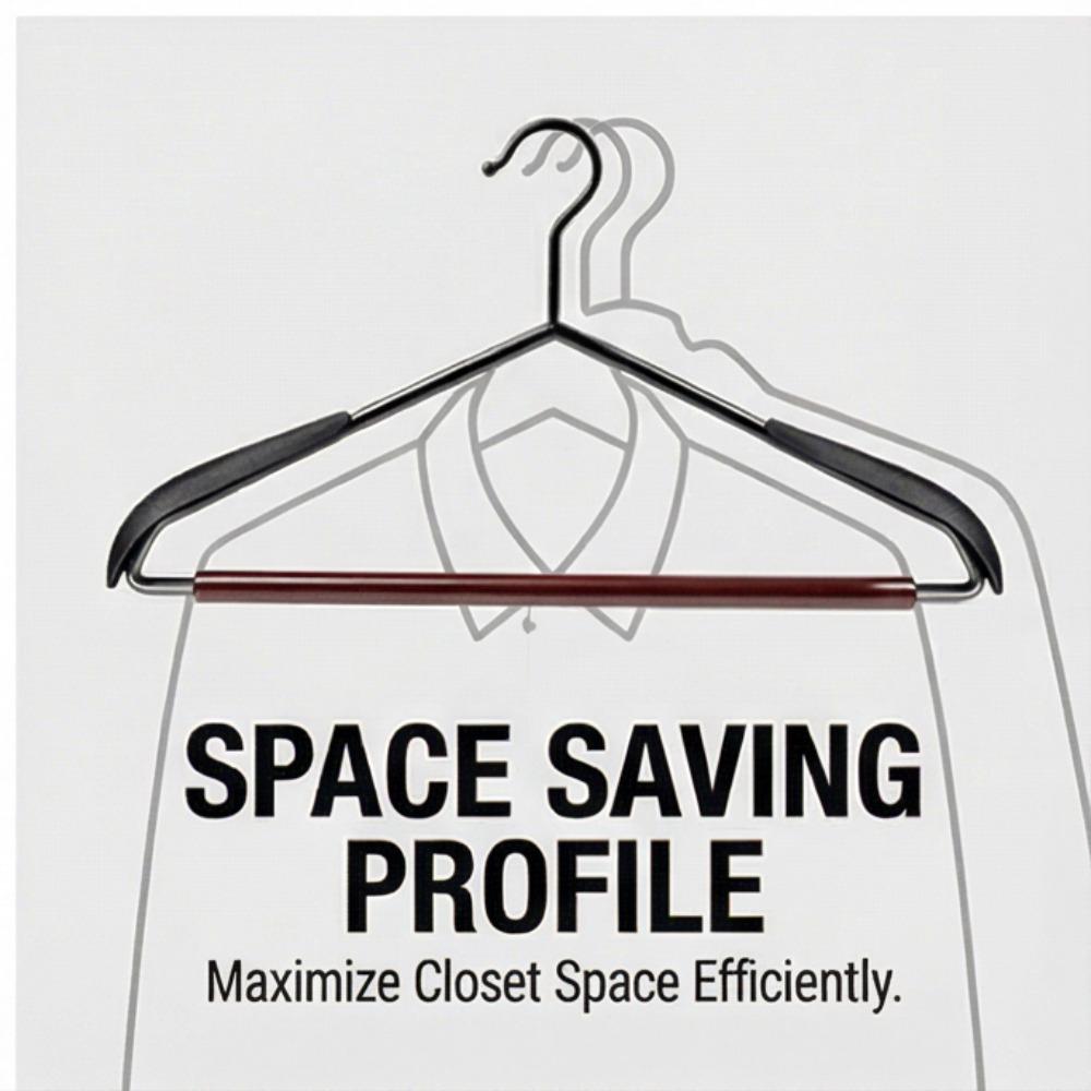 Premium Beech Wood Household Non-Slip, No-Marks Clothes Hanger