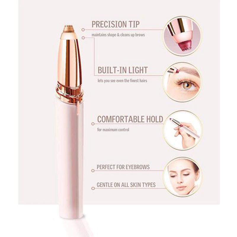 Mini Electric Facial Hair Remover Razor Depilator Fashion Bikini Body Face Neck Leg Hair Removal Tool