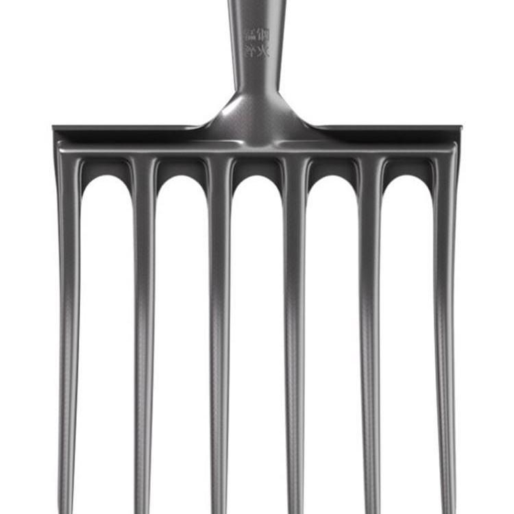 Vierzahnige Gabel aus Vollstahl: Bodenumdreh- und Lockerungswerkzeug mit Holzgriff