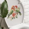 Couple Branches Birds Flowers Bathroom Toilet and Home Beautification Stickers