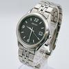 Used Vintage SEIKO Men's Watch, Black Dial, Silver, Working, Battery Replaced