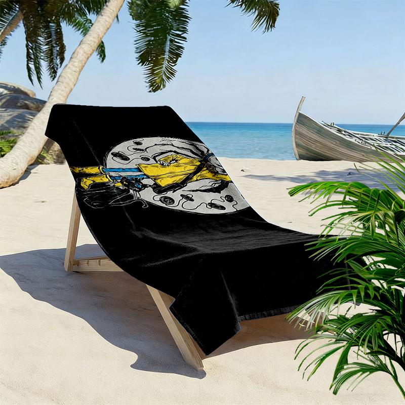 Coraline Print Beach Towel, Large Soft Quick Dry Towel for Beach Camping Swimming
