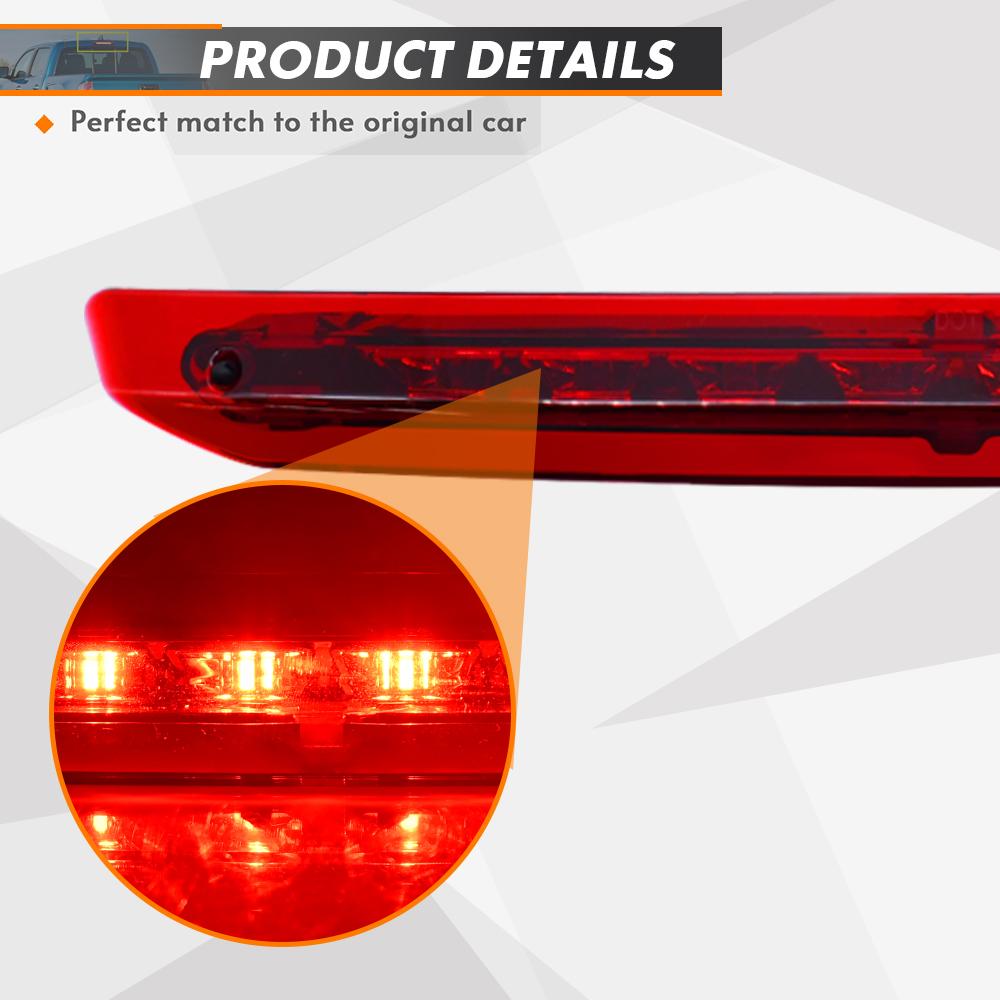 For Ford Transit 150 250 2015 2016 2017 2018 2019 2020 Third Red LED High Brake Stop Light Lamp RED Lens Taillight Accessories