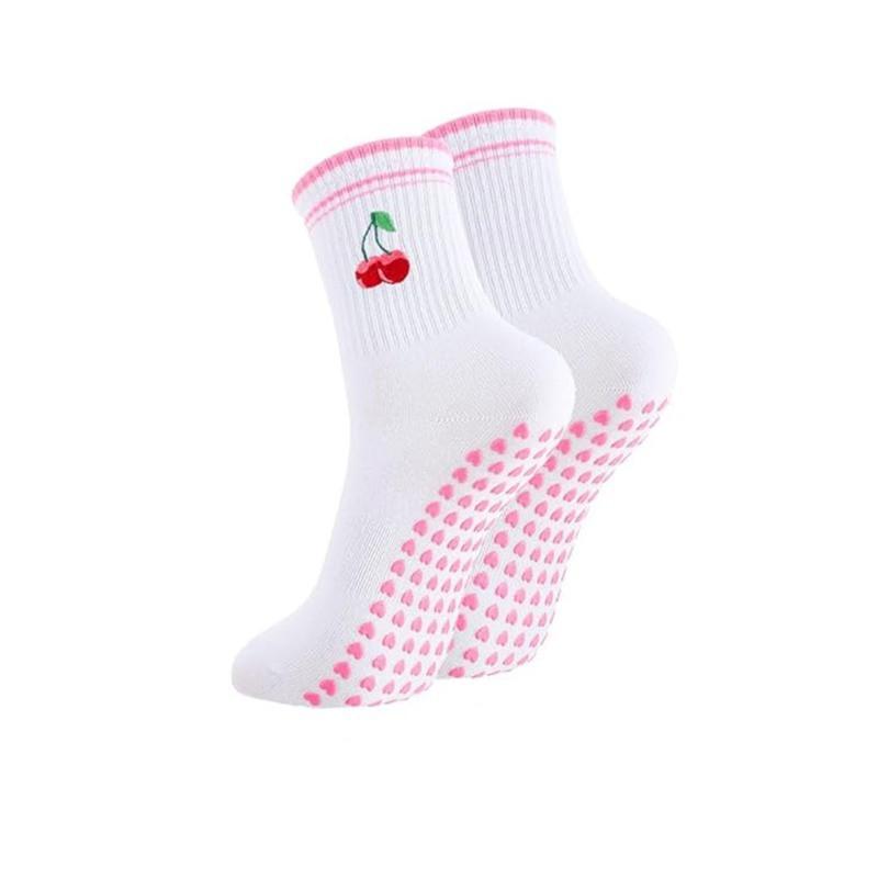 Yoga Socks Women Autumn Winter Mid Calf Professional Non Slip Floor Socks Fitness Dance Pilates Sports Socks