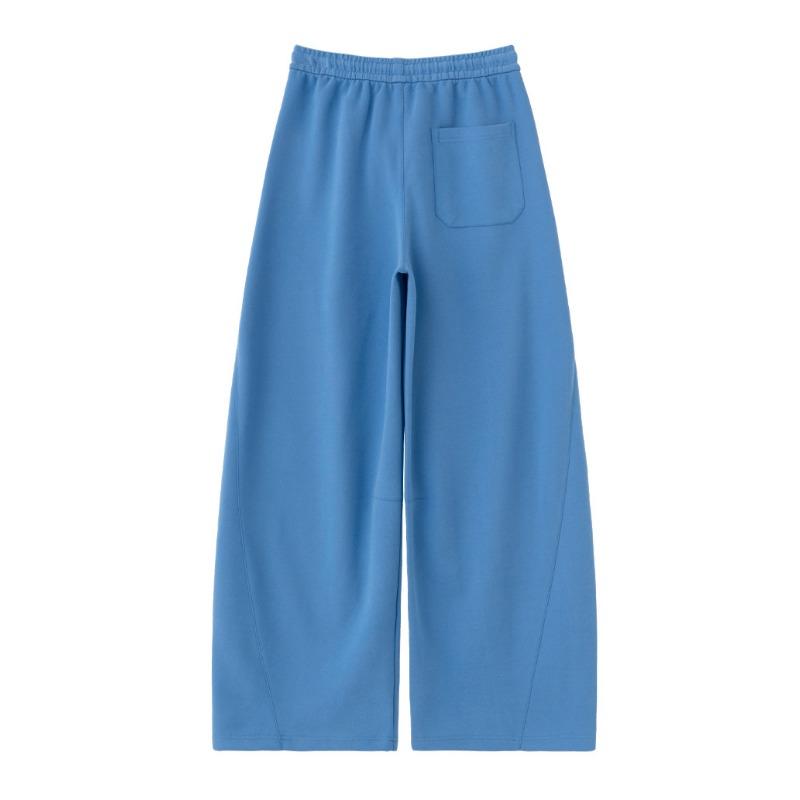 Women Curved Wide Leg Sweatpants Loose Straight Casual Pants Autumn Winter Slimming
