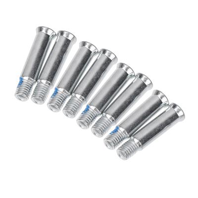 8mm rosca macho Di/ámetro de apriete manual Grip Knurled Perillas Negras 5 PC